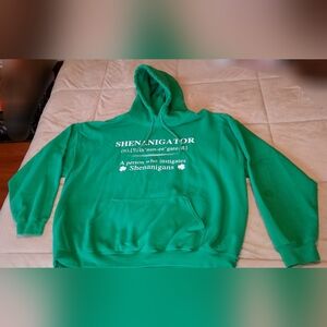 Green Hoodie SHENANIGATOR Men's XL